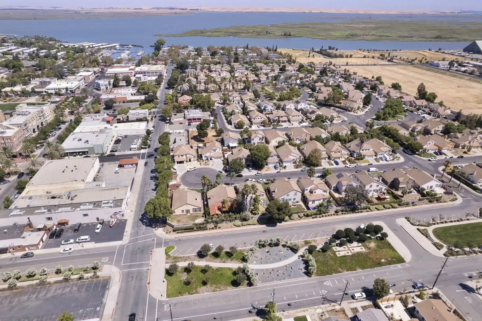 Aerial view of Pittsburg, California